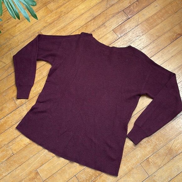 American Eagle Burgundy Thermal Sweater size XS - Picture 5 of 5